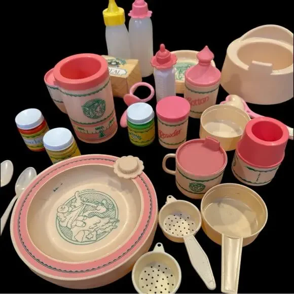 Cabbage Patch Kids Vintage Baby Feeding Accessory Lot - Picture 2 of 2